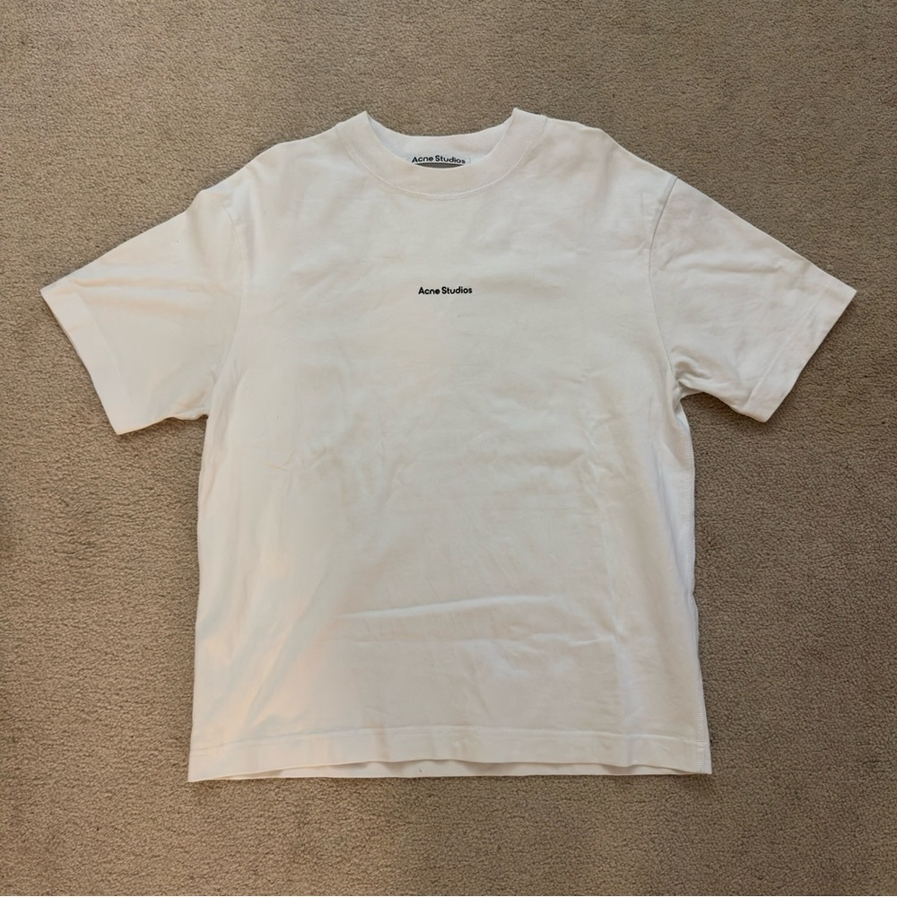 Acne Studios Logo Tee White